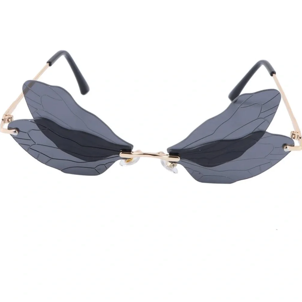 New Rimless Dragonfly Wing Sunglasses